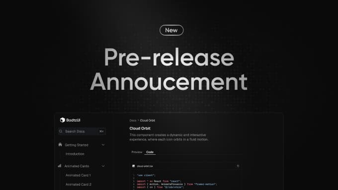 Pre-release Announcement of Badtz UI